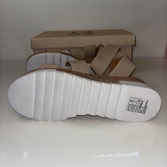 Yoki Womens Brenda Beige Tan Ankle Strap Sandals Sz 7.5 Neutrals Boho Spring NEW - Picture 9 of 9